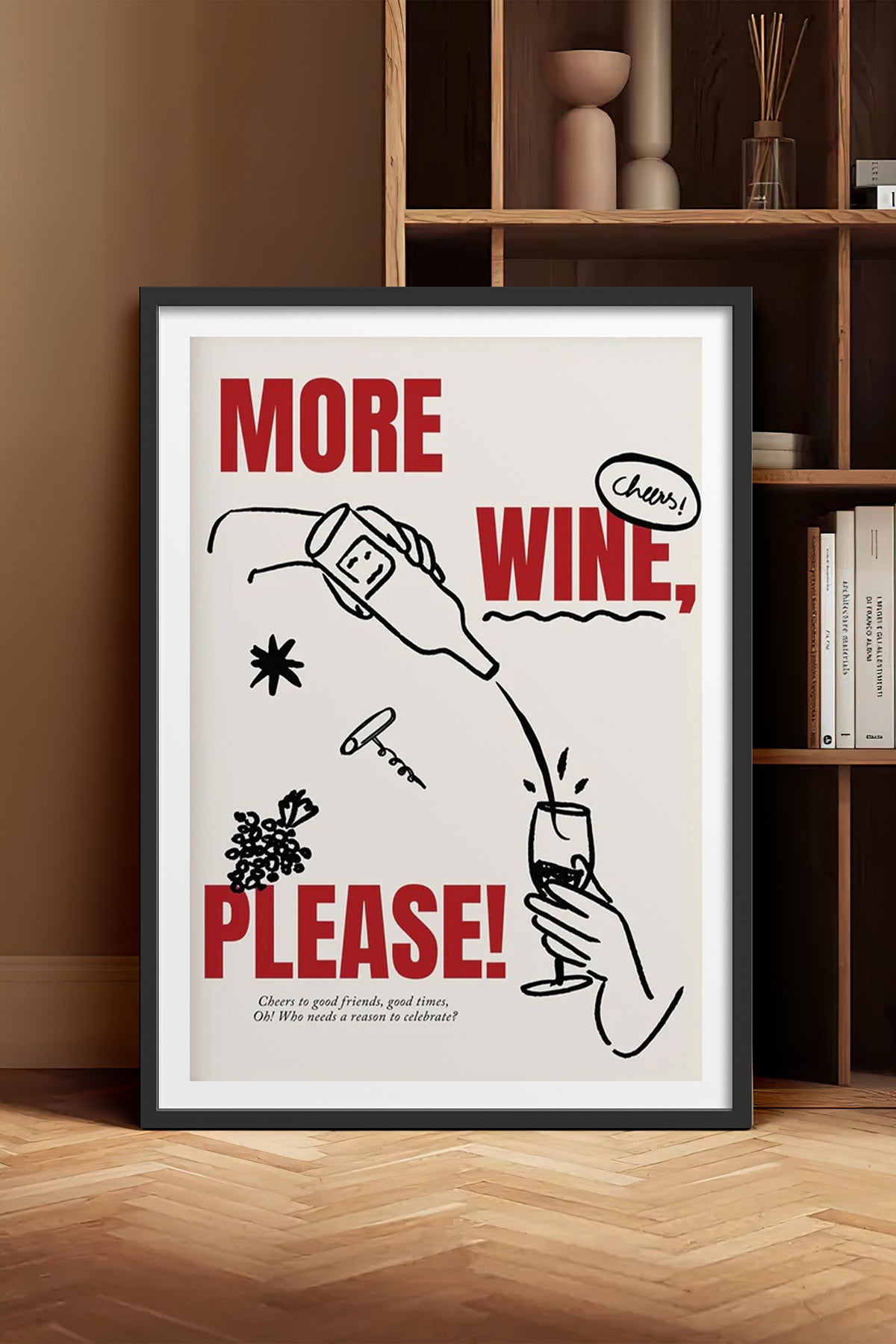 HOMEPACK Ahşap Çerçeveli Tablo Çerçeveli Poster Sanatsal Modern Duvar Dekoru BEK-8041