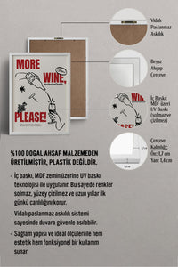 HOMEPACK Ahşap Çerçeveli Tablo Çerçeveli Poster Sanatsal Modern Duvar Dekoru BEK-8041