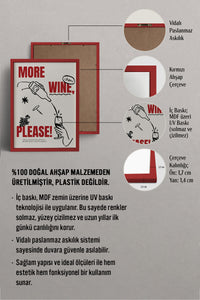 HOMEPACK Ahşap Çerçeveli Tablo Çerçeveli Poster Sanatsal Modern Duvar Dekoru BEK-8041