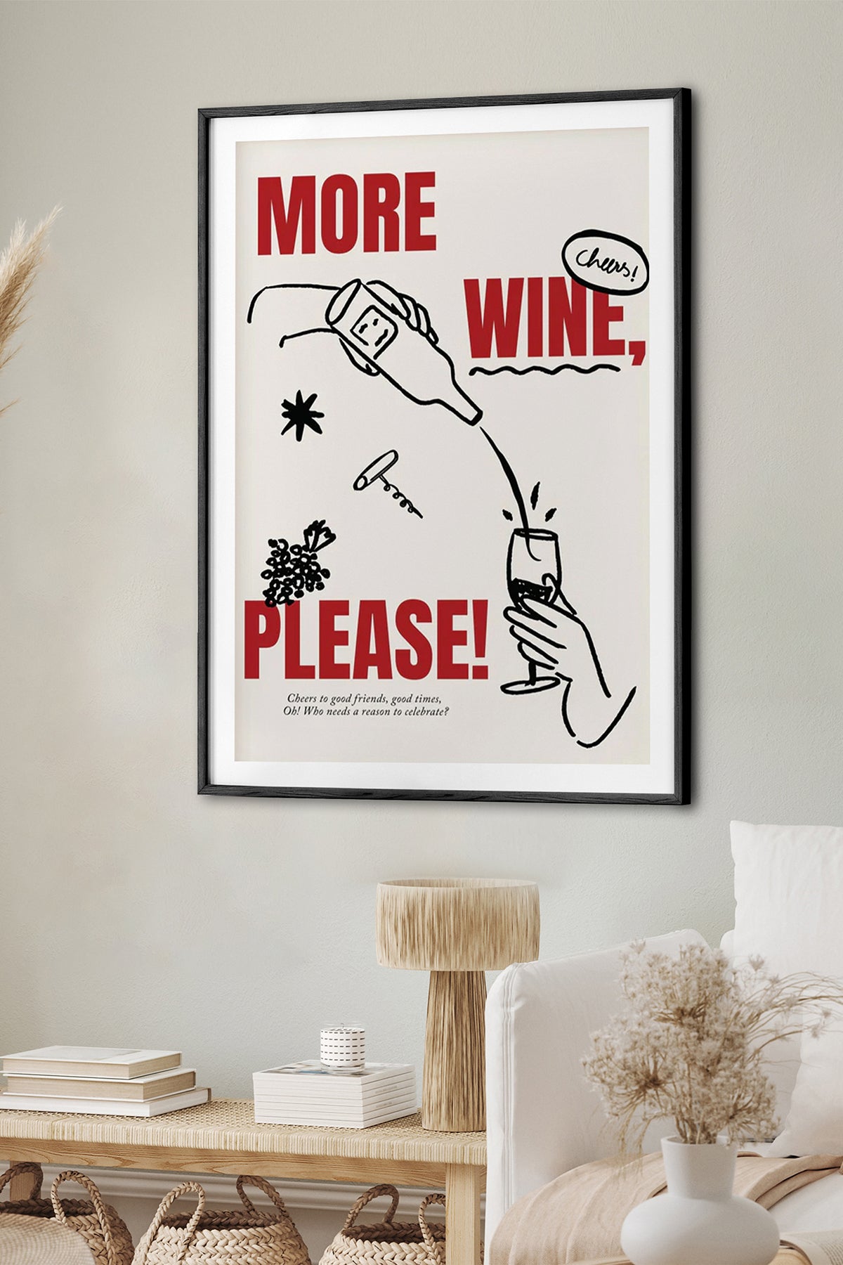 HOMEPACK Ahşap Çerçeveli Tablo Çerçeveli Poster Sanatsal Modern Duvar Dekoru BEK-8041