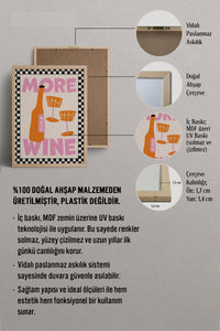 HOMEPACK Ahşap Çerçeveli Tablo Çerçeveli Poster Sanatsal Modern Duvar Dekoru BEK-8042