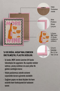 HOMEPACK Ahşap Çerçeveli Tablo Çerçeveli Poster Sanatsal Modern Duvar Dekoru BEK-8042