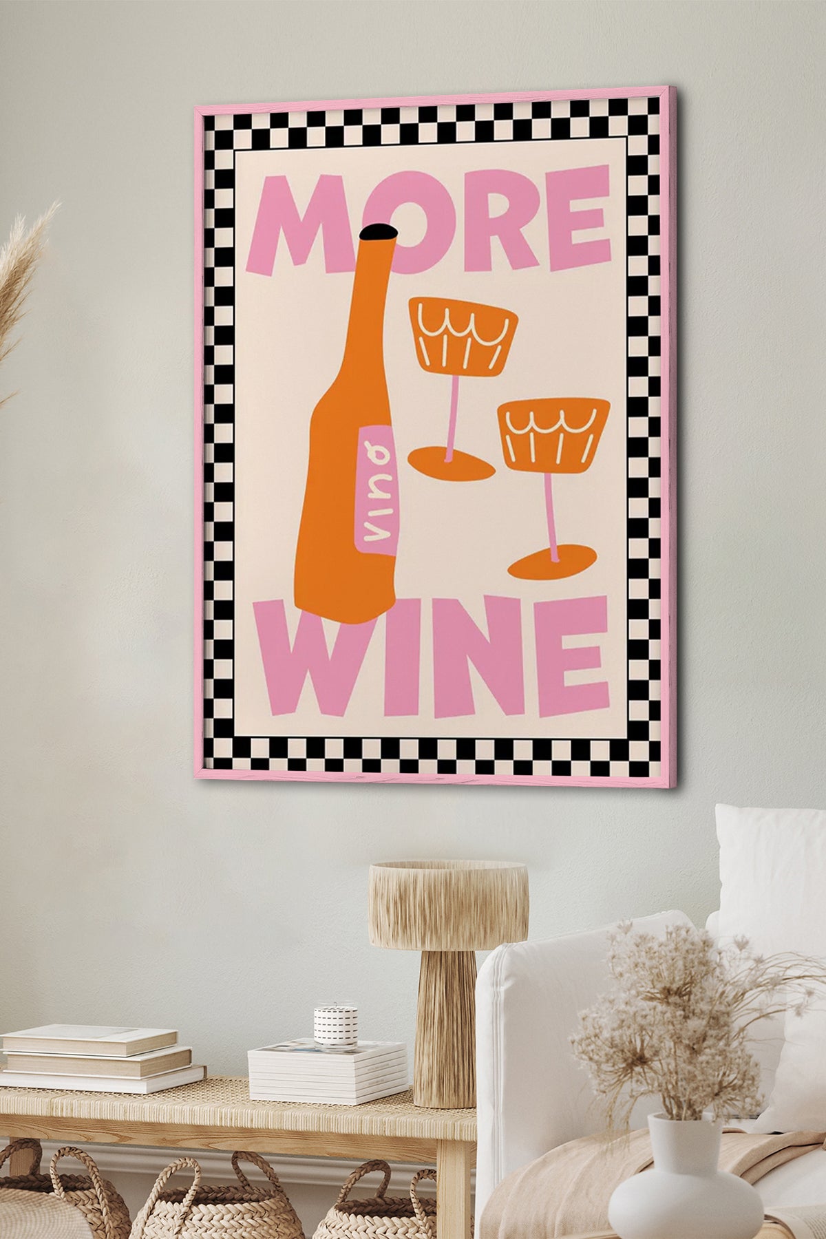 HOMEPACK Ahşap Çerçeveli Tablo Çerçeveli Poster Sanatsal Modern Duvar Dekoru BEK-8042