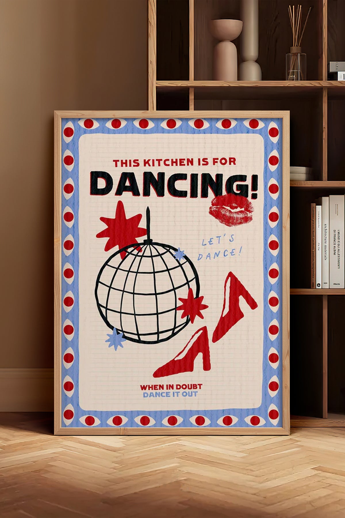 HOMEPACK Ahşap Çerçeveli Tablo Çerçeveli Poster Sanatsal Modern Duvar Dekoru BEK-8043