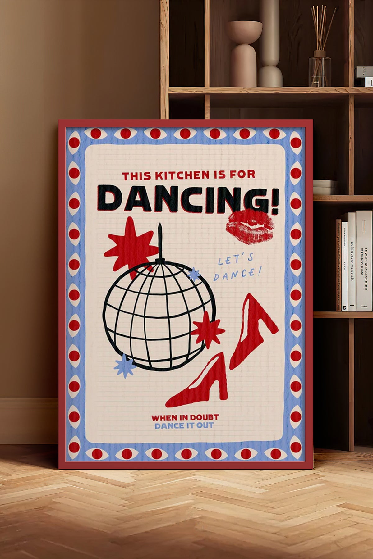 HOMEPACK Ahşap Çerçeveli Tablo Çerçeveli Poster Sanatsal Modern Duvar Dekoru BEK-8043