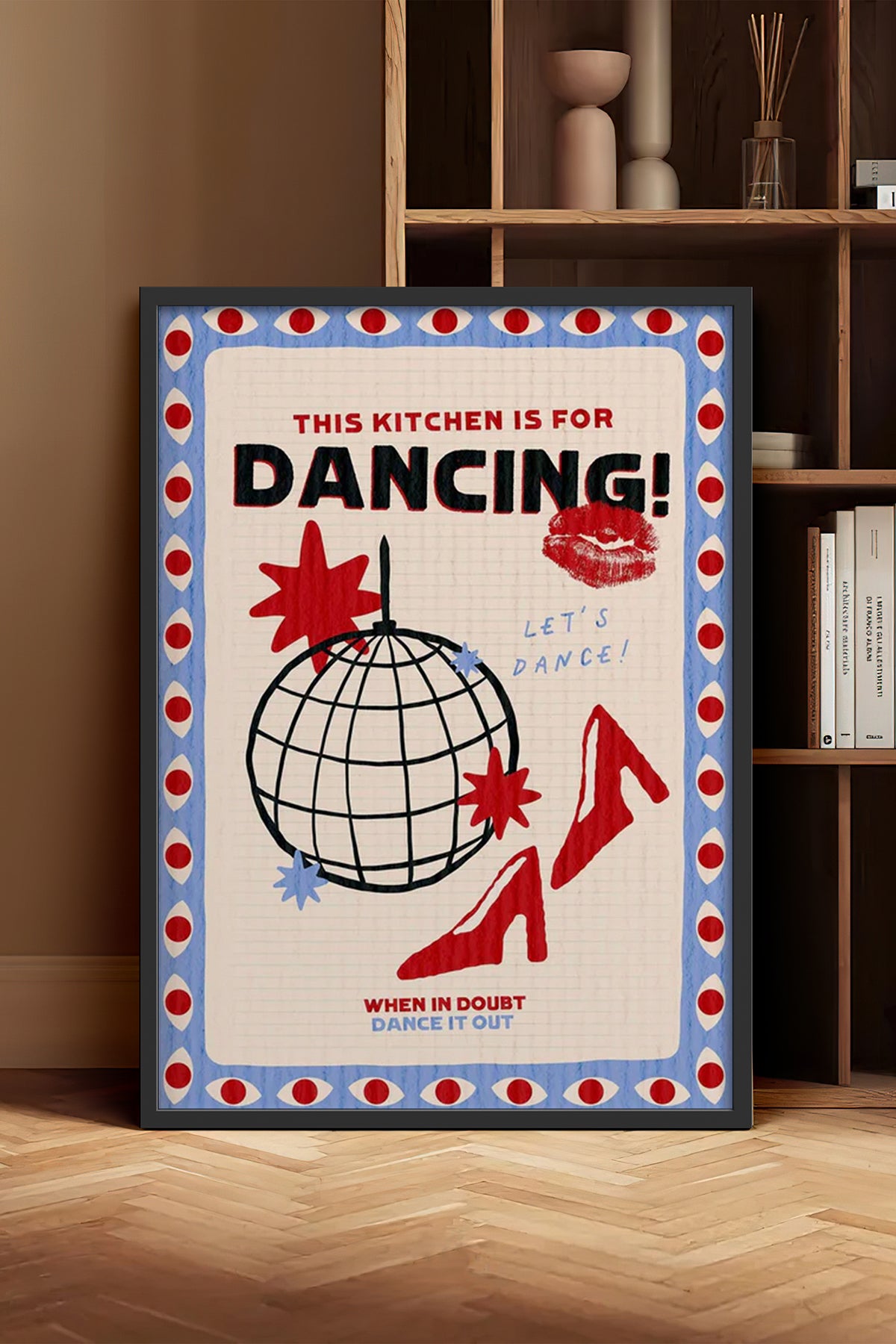 HOMEPACK Ahşap Çerçeveli Tablo Çerçeveli Poster Sanatsal Modern Duvar Dekoru BEK-8043