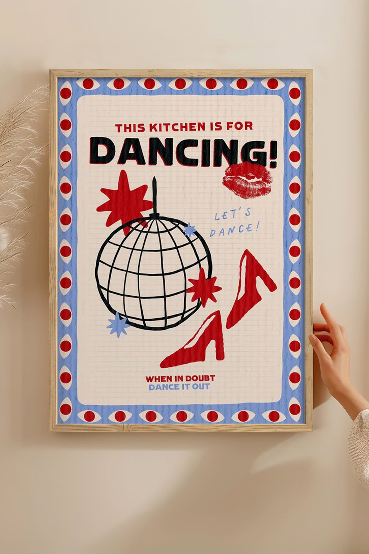HOMEPACK Ahşap Çerçeveli Tablo Çerçeveli Poster Sanatsal Modern Duvar Dekoru BEK-8043