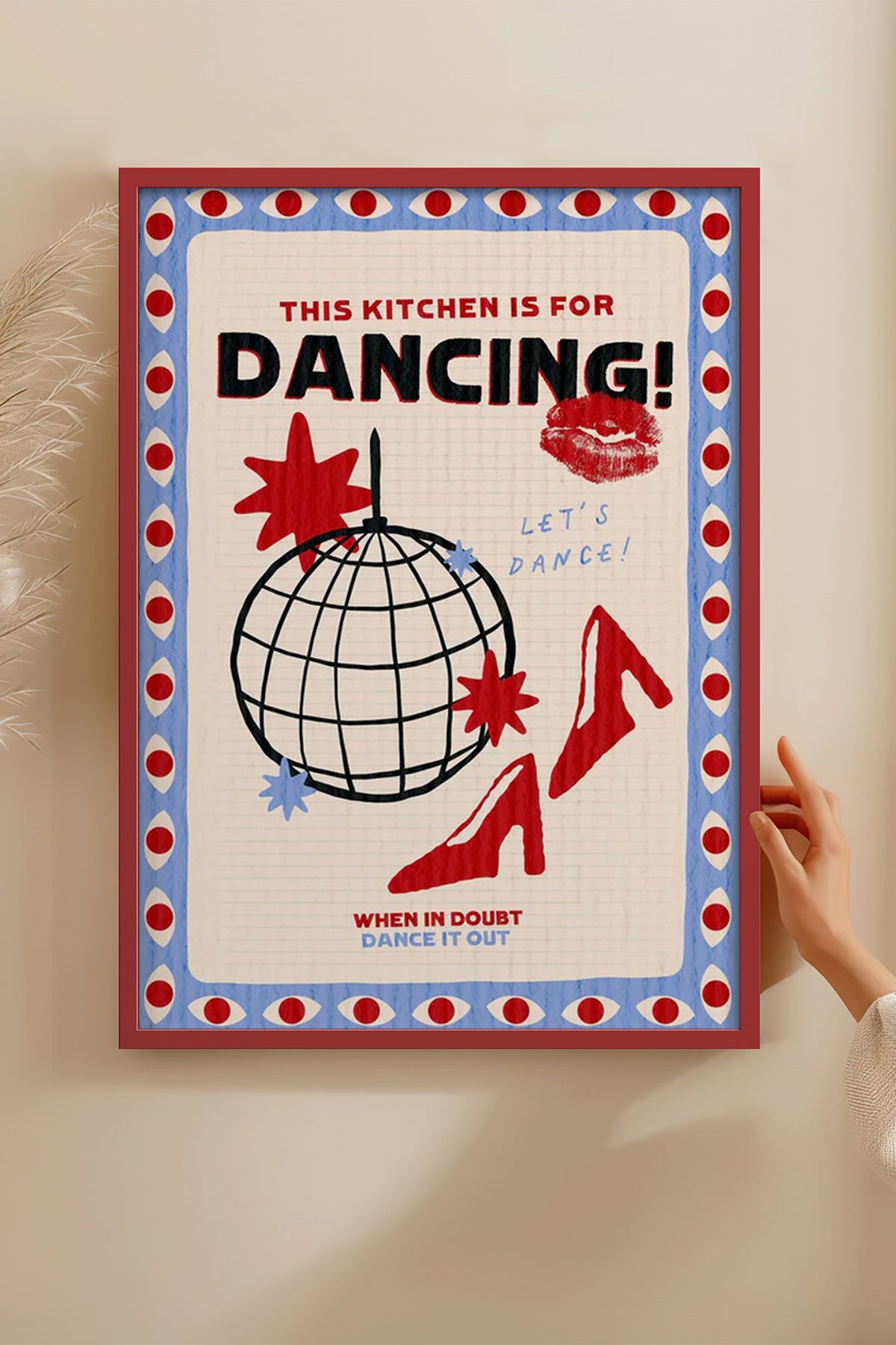 HOMEPACK Ahşap Çerçeveli Tablo Çerçeveli Poster Sanatsal Modern Duvar Dekoru BEK-8043