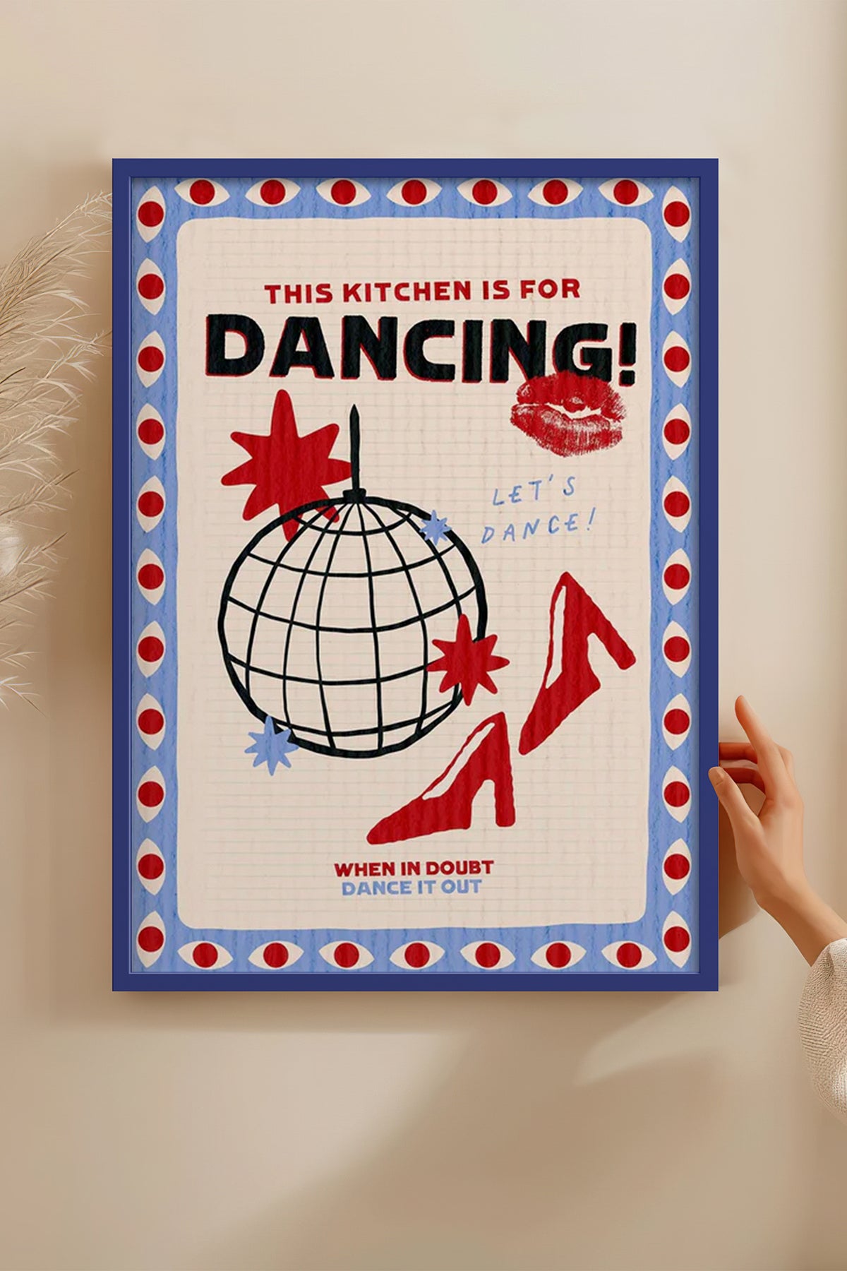 HOMEPACK Ahşap Çerçeveli Tablo Çerçeveli Poster Sanatsal Modern Duvar Dekoru BEK-8043