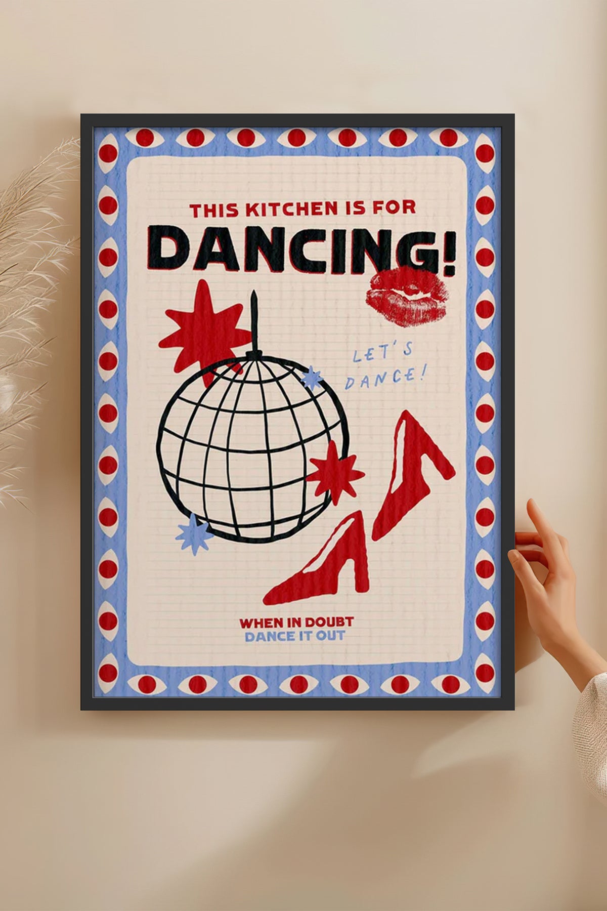 HOMEPACK Ahşap Çerçeveli Tablo Çerçeveli Poster Sanatsal Modern Duvar Dekoru BEK-8043