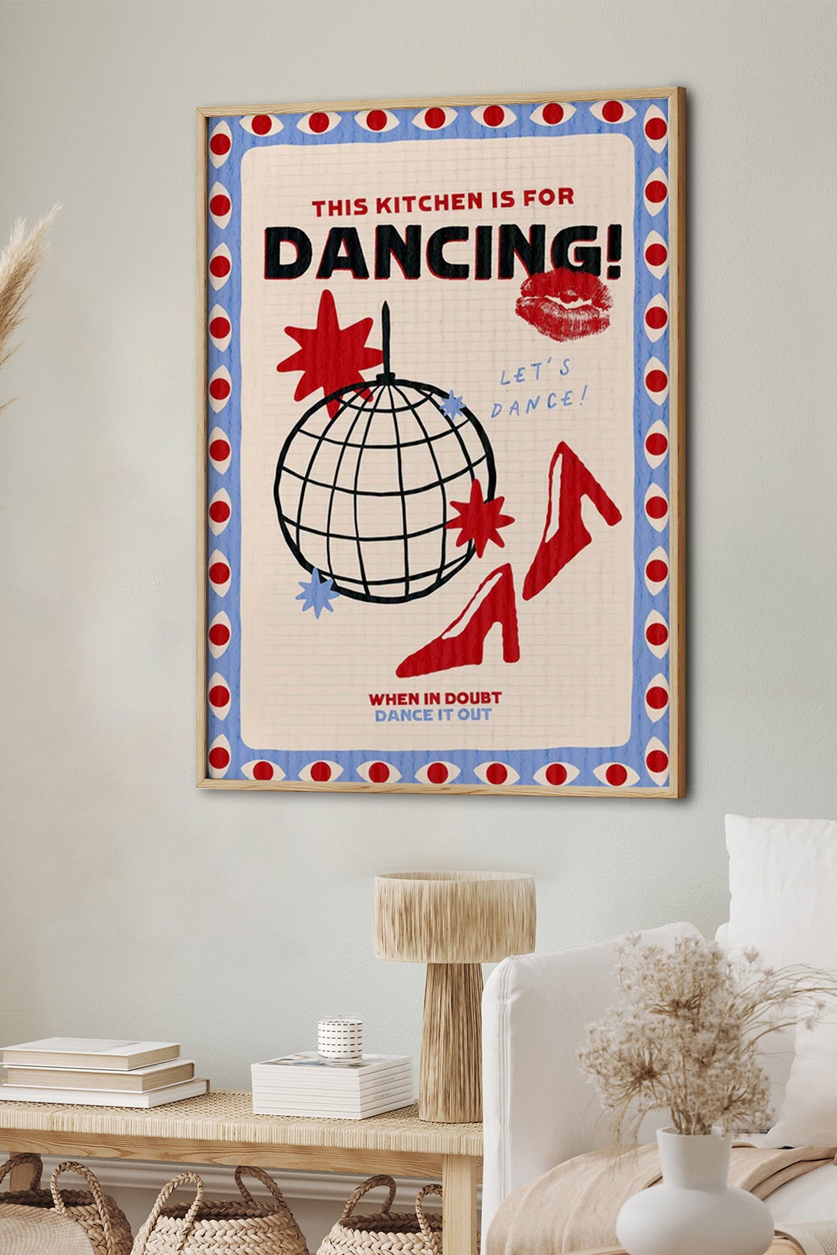 HOMEPACK Ahşap Çerçeveli Tablo Çerçeveli Poster Sanatsal Modern Duvar Dekoru BEK-8043