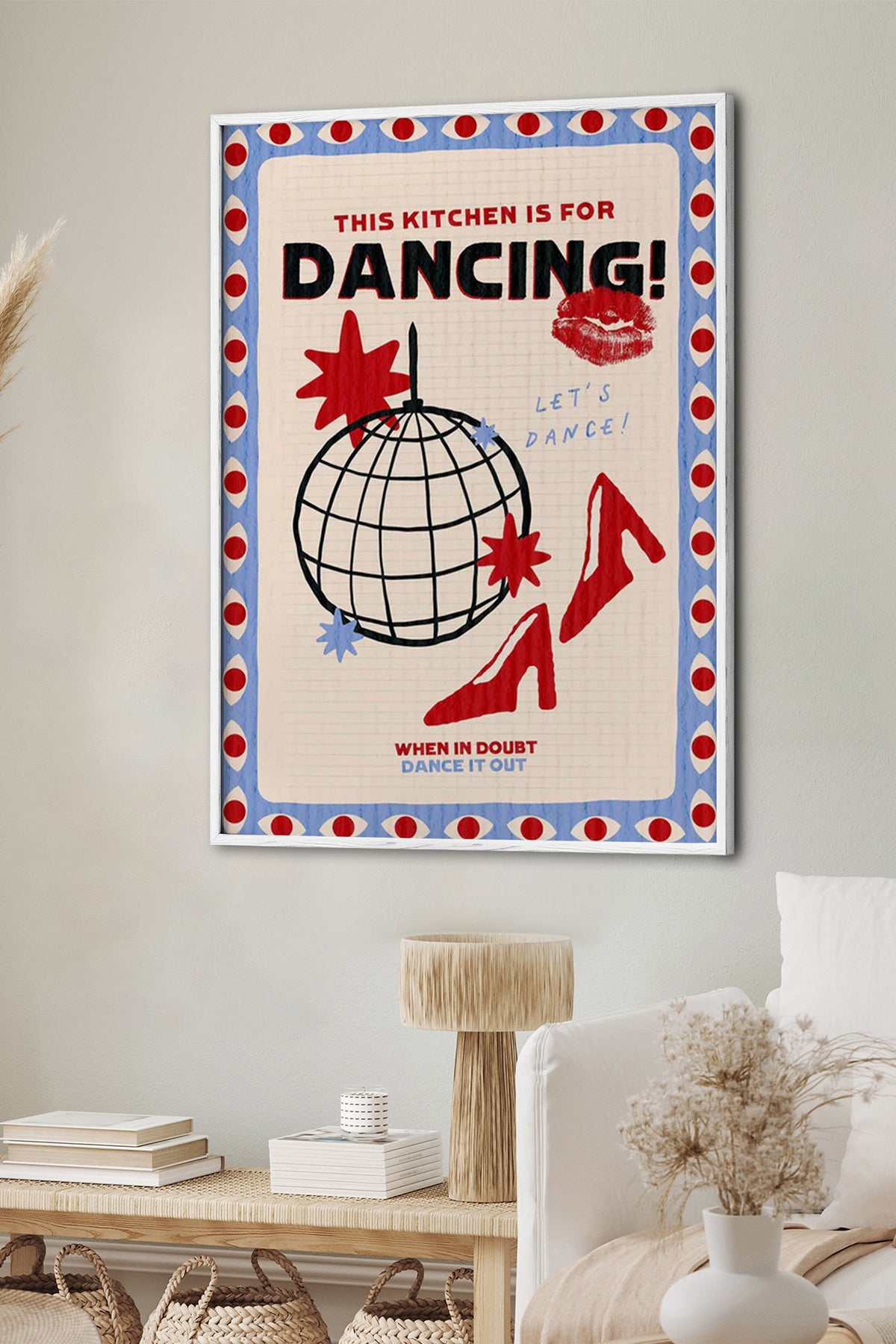 HOMEPACK Ahşap Çerçeveli Tablo Çerçeveli Poster Sanatsal Modern Duvar Dekoru BEK-8043