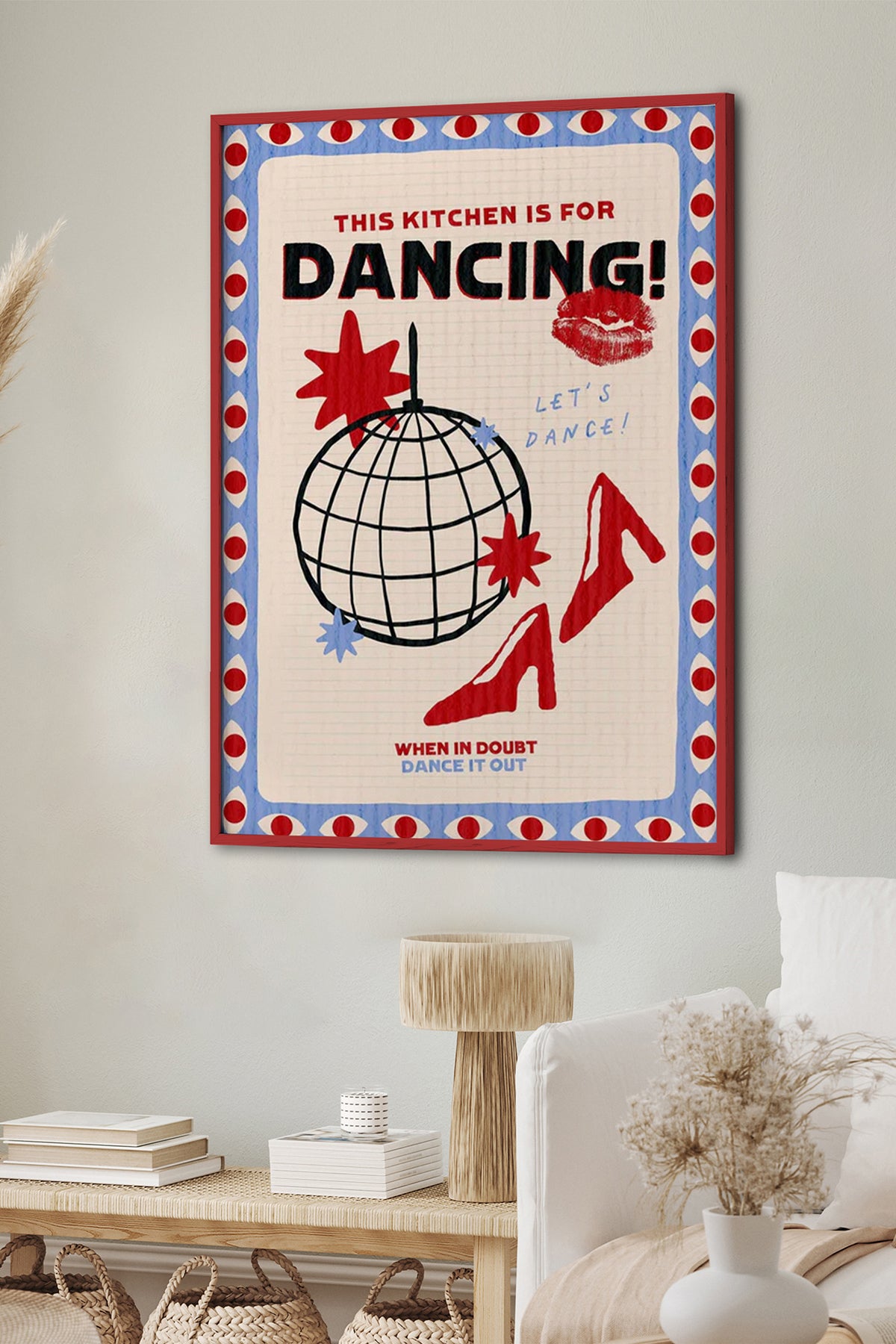HOMEPACK Ahşap Çerçeveli Tablo Çerçeveli Poster Sanatsal Modern Duvar Dekoru BEK-8043