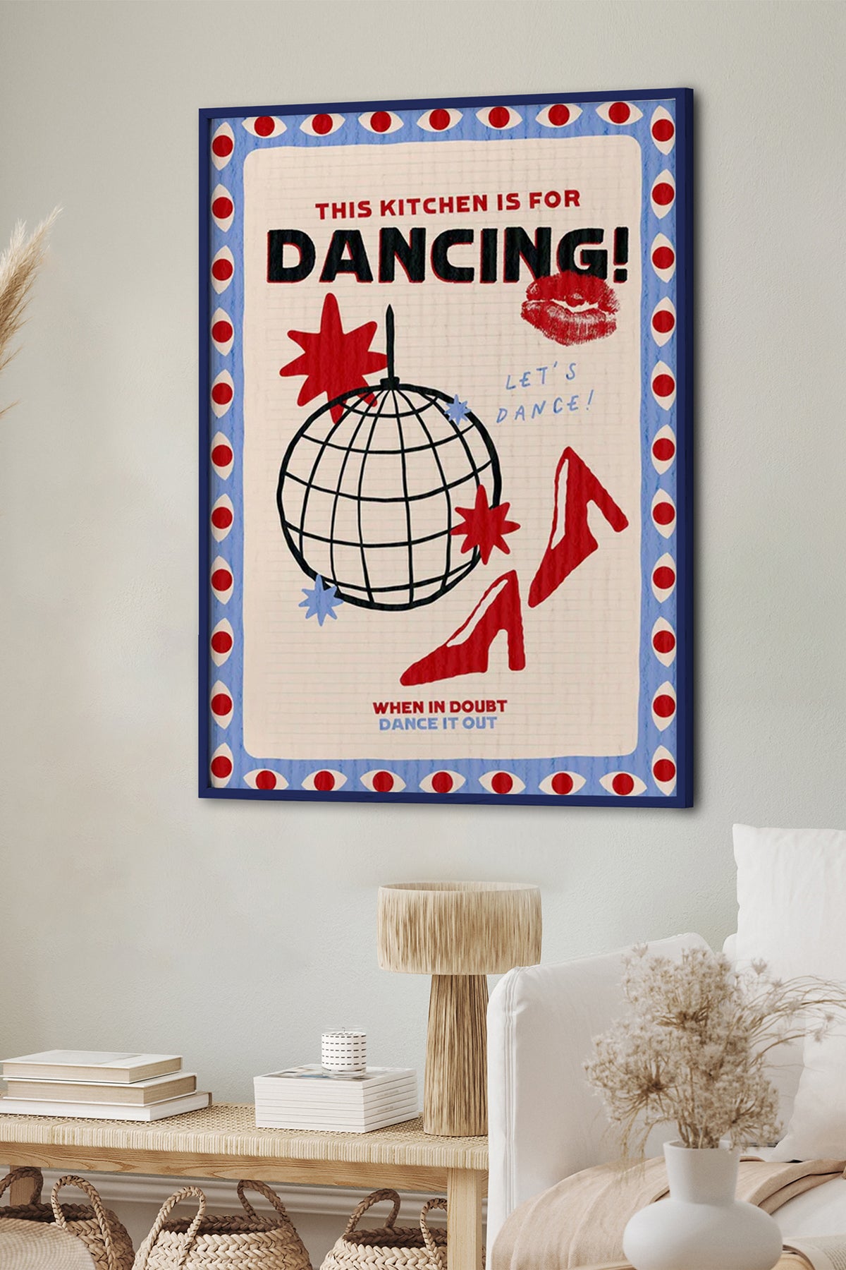HOMEPACK Ahşap Çerçeveli Tablo Çerçeveli Poster Sanatsal Modern Duvar Dekoru BEK-8043