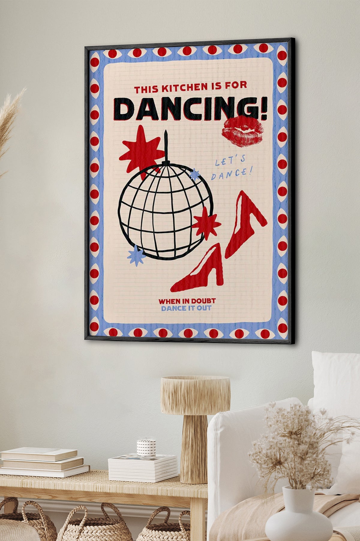 HOMEPACK Ahşap Çerçeveli Tablo Çerçeveli Poster Sanatsal Modern Duvar Dekoru BEK-8043