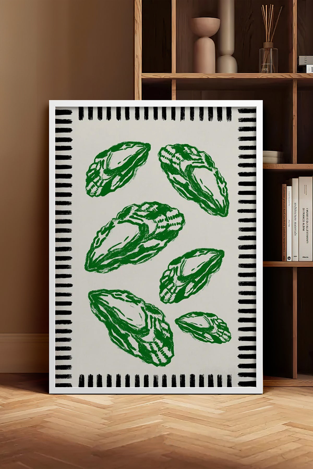 HOMEPACK Ahşap Çerçeveli Tablo Çerçeveli Poster Sanatsal Modern Duvar Dekoru BEK-8044