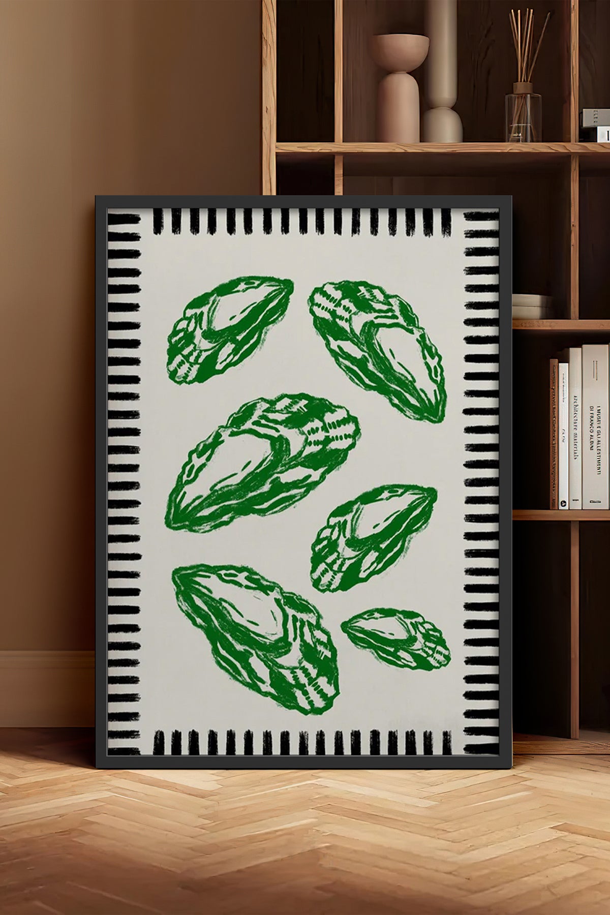 HOMEPACK Ahşap Çerçeveli Tablo Çerçeveli Poster Sanatsal Modern Duvar Dekoru BEK-8044