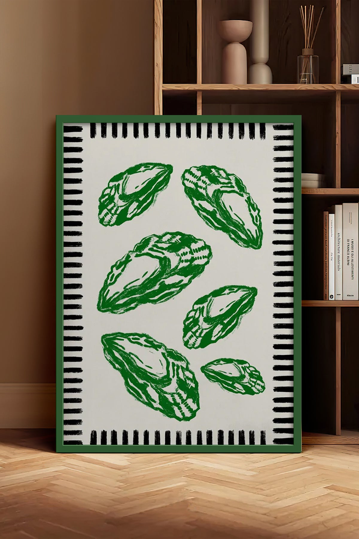 HOMEPACK Ahşap Çerçeveli Tablo Çerçeveli Poster Sanatsal Modern Duvar Dekoru BEK-8044