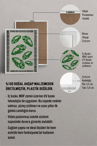 HOMEPACK Ahşap Çerçeveli Tablo Çerçeveli Poster Sanatsal Modern Duvar Dekoru BEK-8044