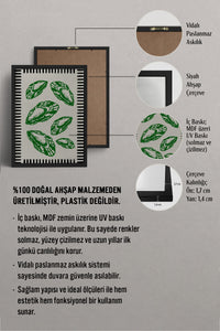 HOMEPACK Ahşap Çerçeveli Tablo Çerçeveli Poster Sanatsal Modern Duvar Dekoru BEK-8044