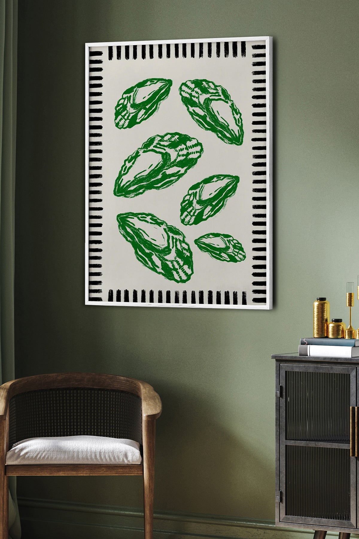 HOMEPACK Ahşap Çerçeveli Tablo Çerçeveli Poster Sanatsal Modern Duvar Dekoru BEK-8044
