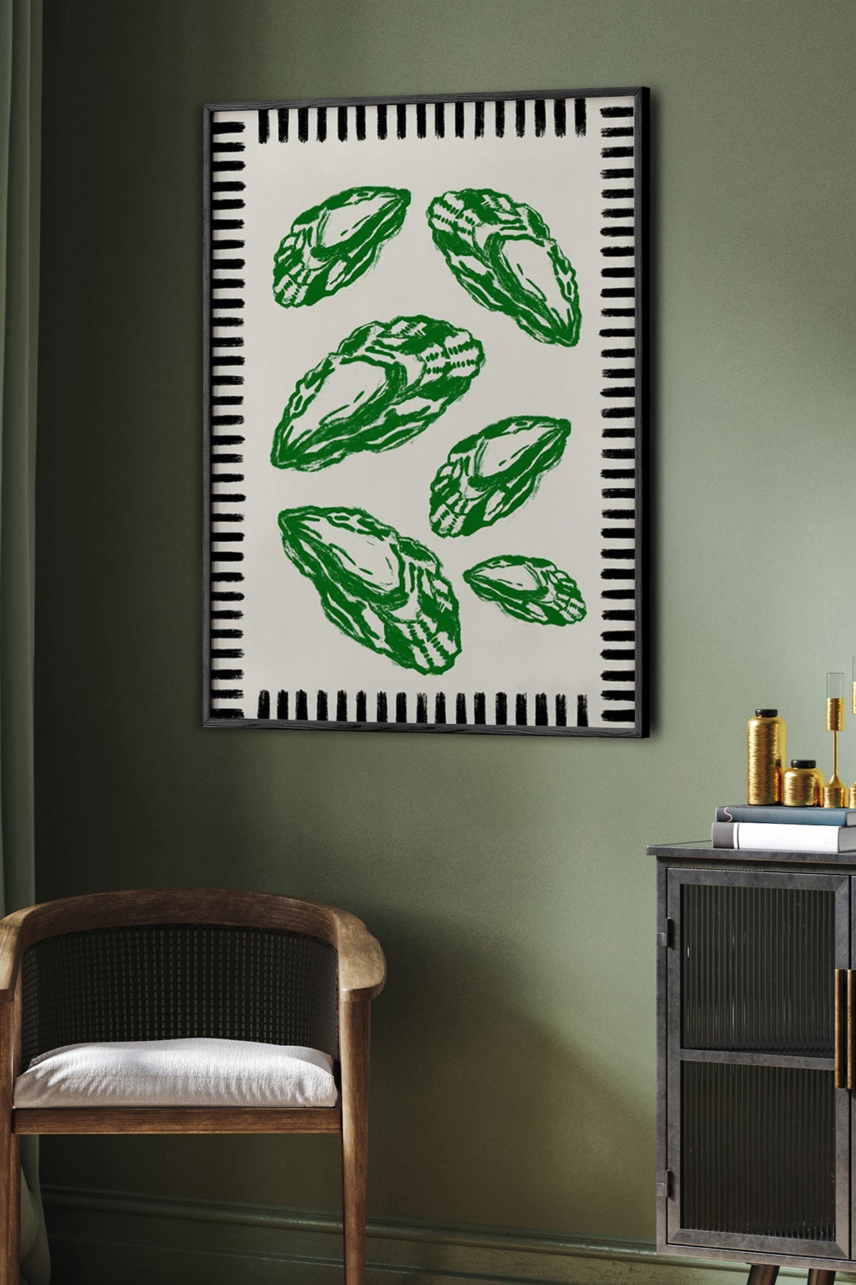 HOMEPACK Ahşap Çerçeveli Tablo Çerçeveli Poster Sanatsal Modern Duvar Dekoru BEK-8044