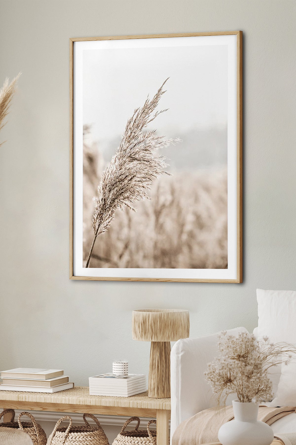 HOMEPACK Ahşap Çerçeveli Tablo Çerçeveli Poster Sanatsal Modern Duvar Dekoru BEK-8045