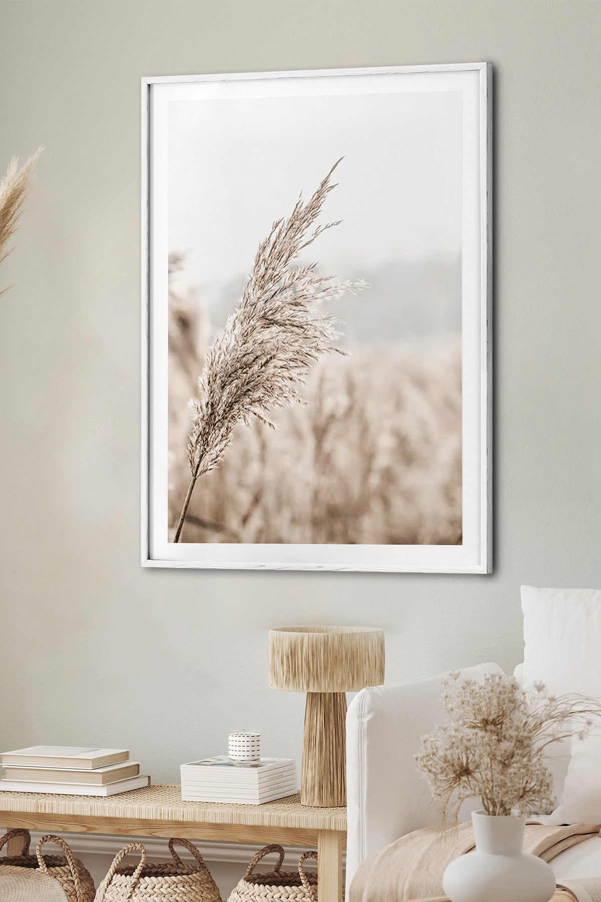 HOMEPACK Ahşap Çerçeveli Tablo Çerçeveli Poster Sanatsal Modern Duvar Dekoru BEK-8045