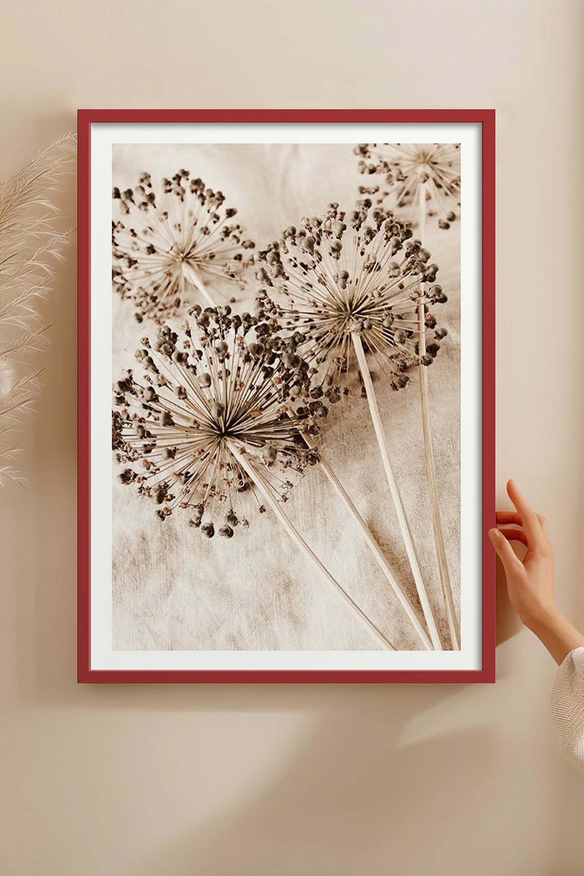 HOMEPACK Ahşap Çerçeveli Tablo Çerçeveli Poster Sanatsal Modern Duvar Dekoru BEK-8046