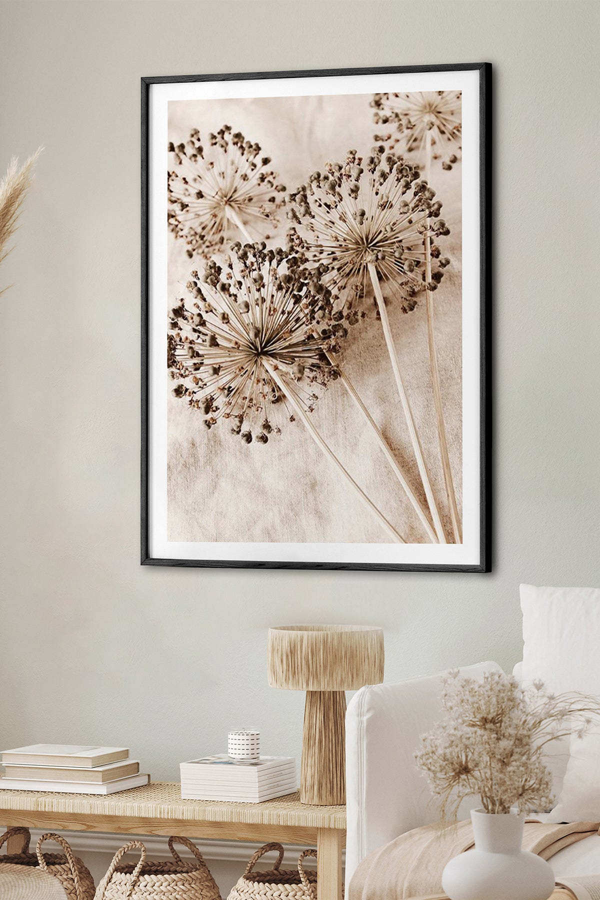 HOMEPACK Ahşap Çerçeveli Tablo Çerçeveli Poster Sanatsal Modern Duvar Dekoru BEK-8046