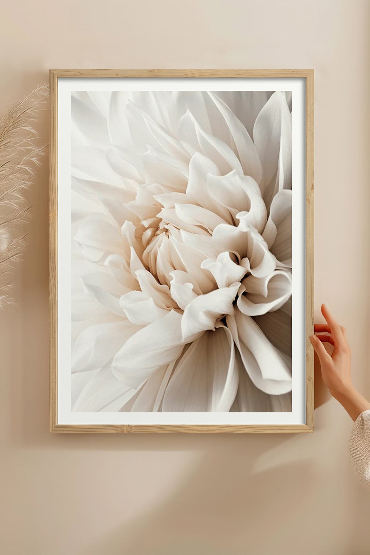 HOMEPACK Ahşap Çerçeveli Tablo Çerçeveli Poster Sanatsal Modern Duvar Dekoru BEK-8047