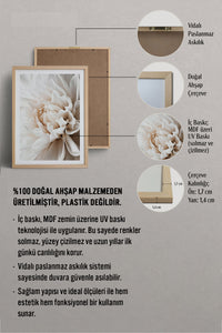 HOMEPACK Ahşap Çerçeveli Tablo Çerçeveli Poster Sanatsal Modern Duvar Dekoru BEK-8047