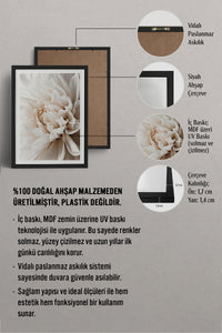 HOMEPACK Ahşap Çerçeveli Tablo Çerçeveli Poster Sanatsal Modern Duvar Dekoru BEK-8047