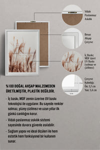 HOMEPACK Ahşap Çerçeveli Tablo Çerçeveli Poster Sanatsal Modern Duvar Dekoru BEK-8048