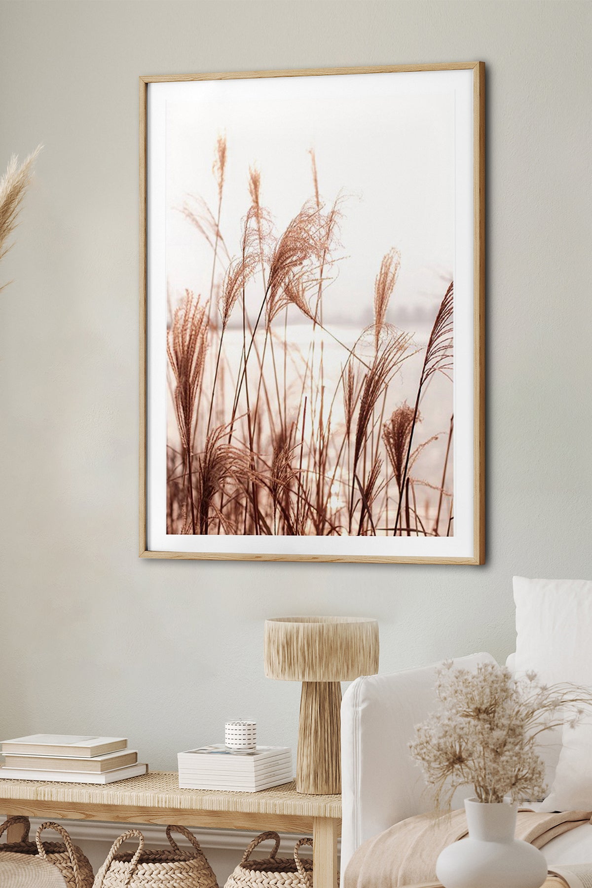 HOMEPACK Ahşap Çerçeveli Tablo Çerçeveli Poster Sanatsal Modern Duvar Dekoru BEK-8048