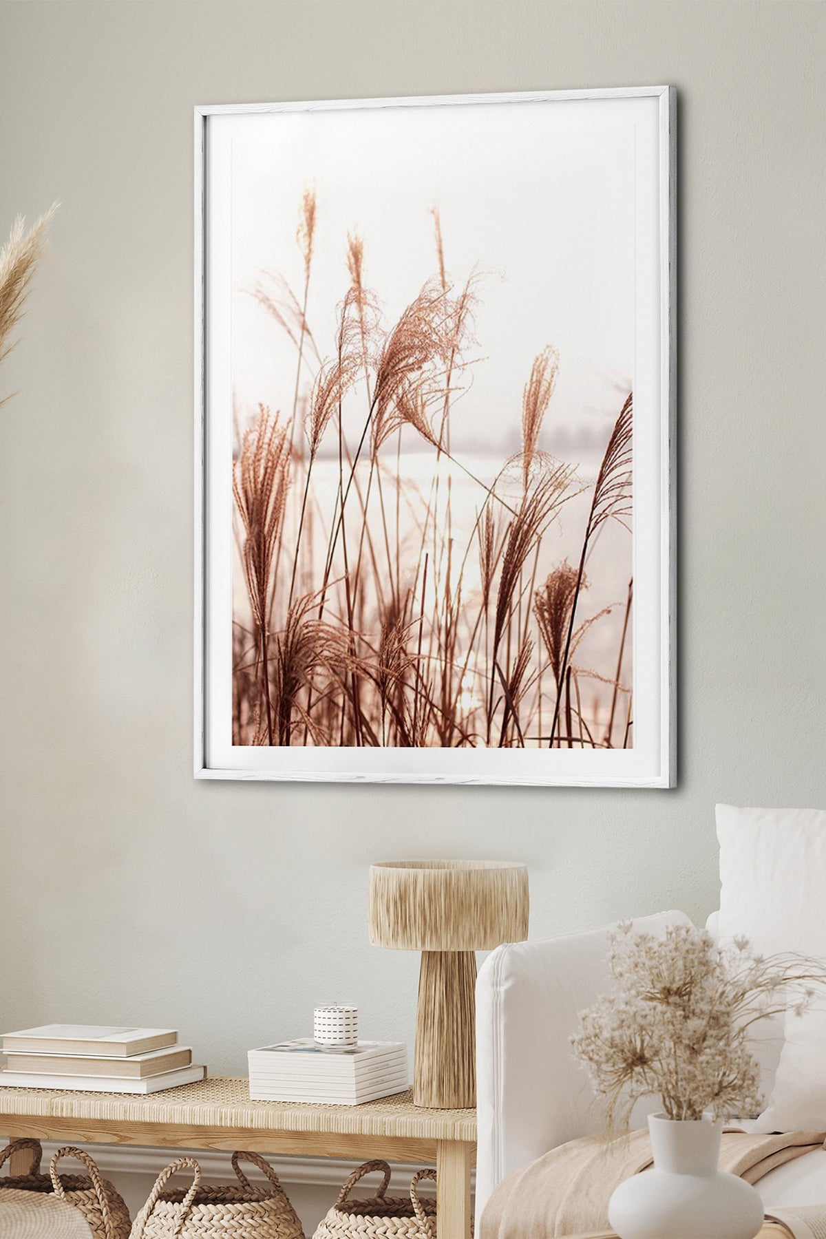 HOMEPACK Ahşap Çerçeveli Tablo Çerçeveli Poster Sanatsal Modern Duvar Dekoru BEK-8048