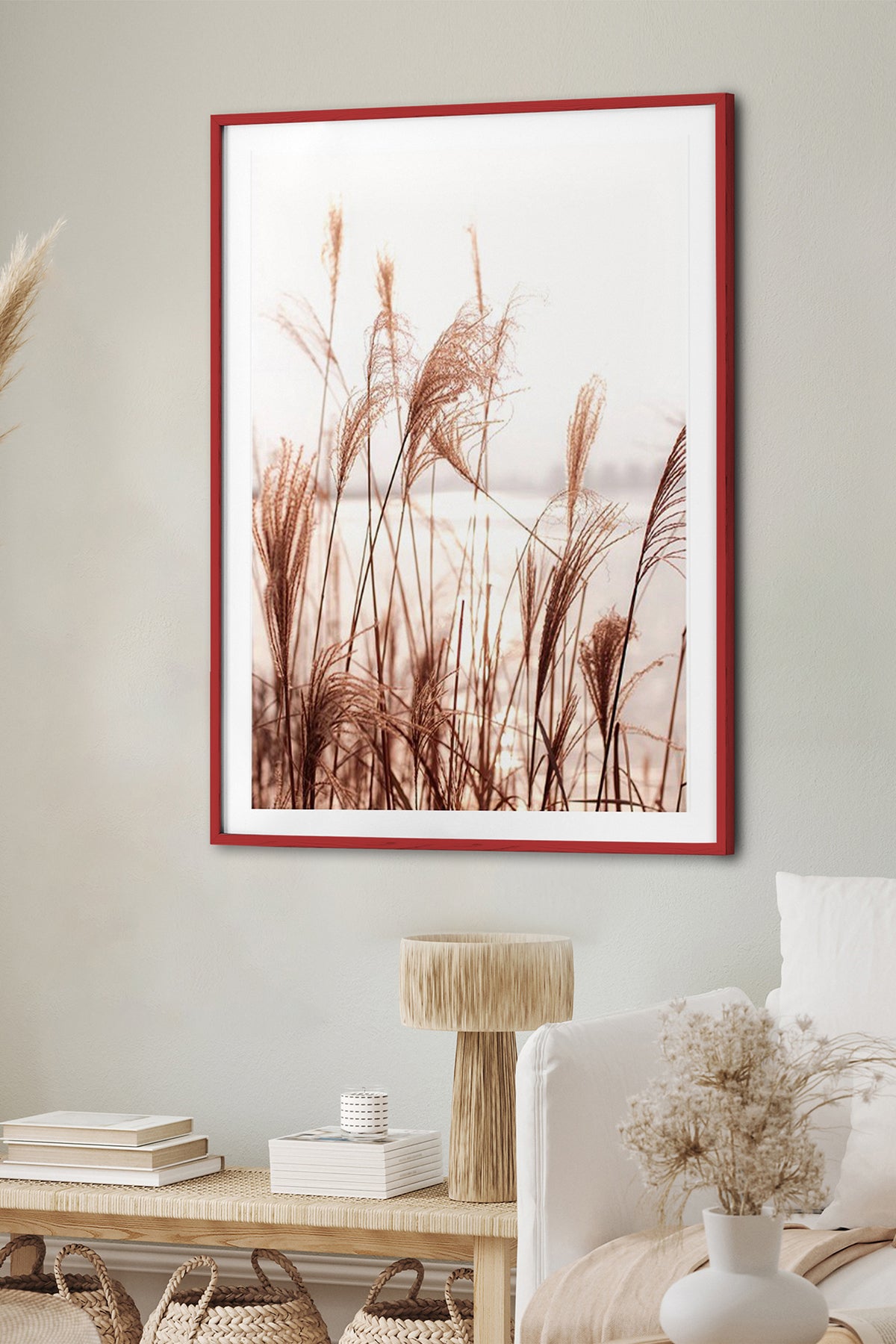 HOMEPACK Ahşap Çerçeveli Tablo Çerçeveli Poster Sanatsal Modern Duvar Dekoru BEK-8048