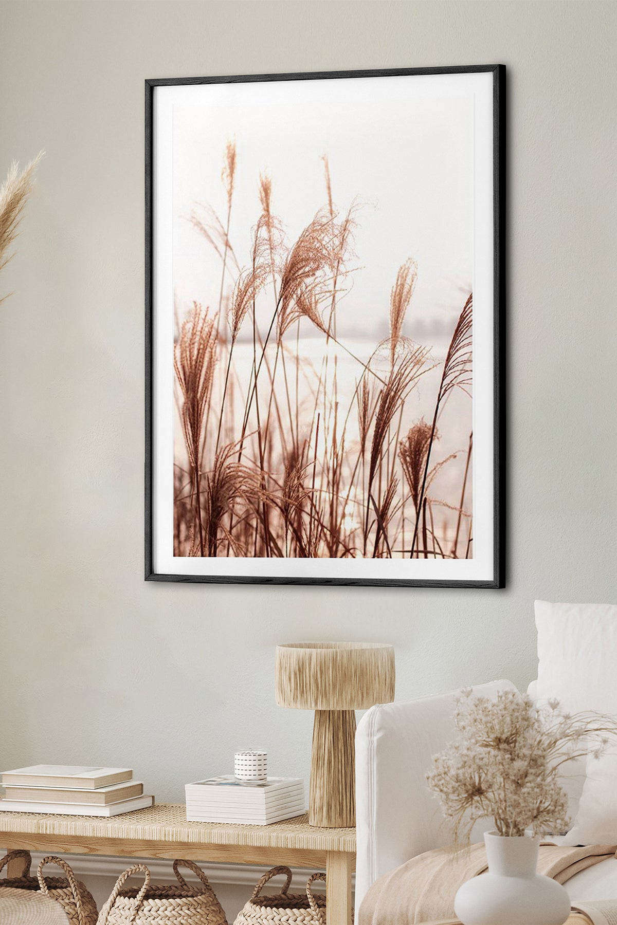 HOMEPACK Ahşap Çerçeveli Tablo Çerçeveli Poster Sanatsal Modern Duvar Dekoru BEK-8048