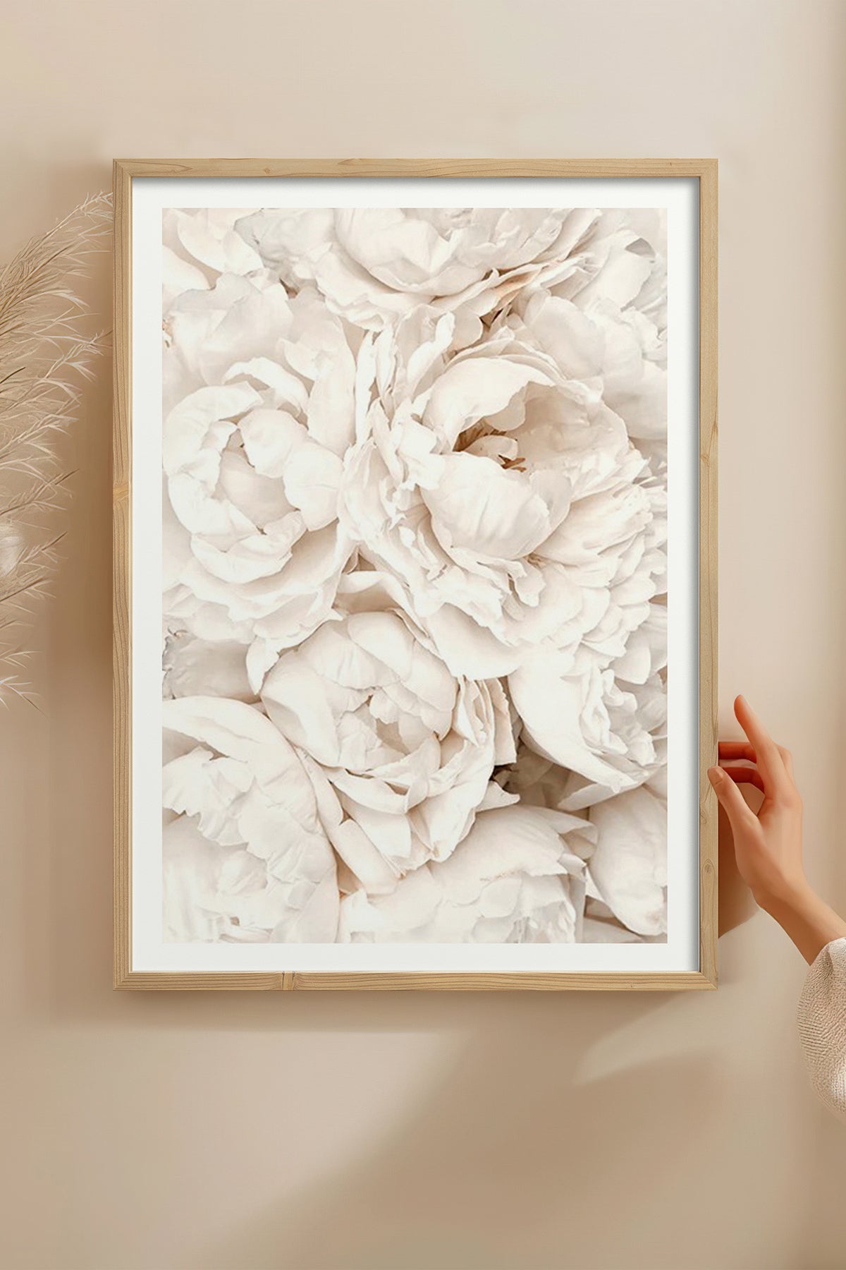 HOMEPACK Ahşap Çerçeveli Tablo Çerçeveli Poster Sanatsal Modern Duvar Dekoru BEK-8049