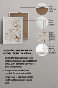 HOMEPACK Ahşap Çerçeveli Tablo Çerçeveli Poster Sanatsal Modern Duvar Dekoru BEK-8049