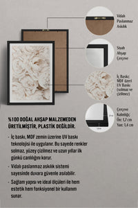 HOMEPACK Ahşap Çerçeveli Tablo Çerçeveli Poster Sanatsal Modern Duvar Dekoru BEK-8049