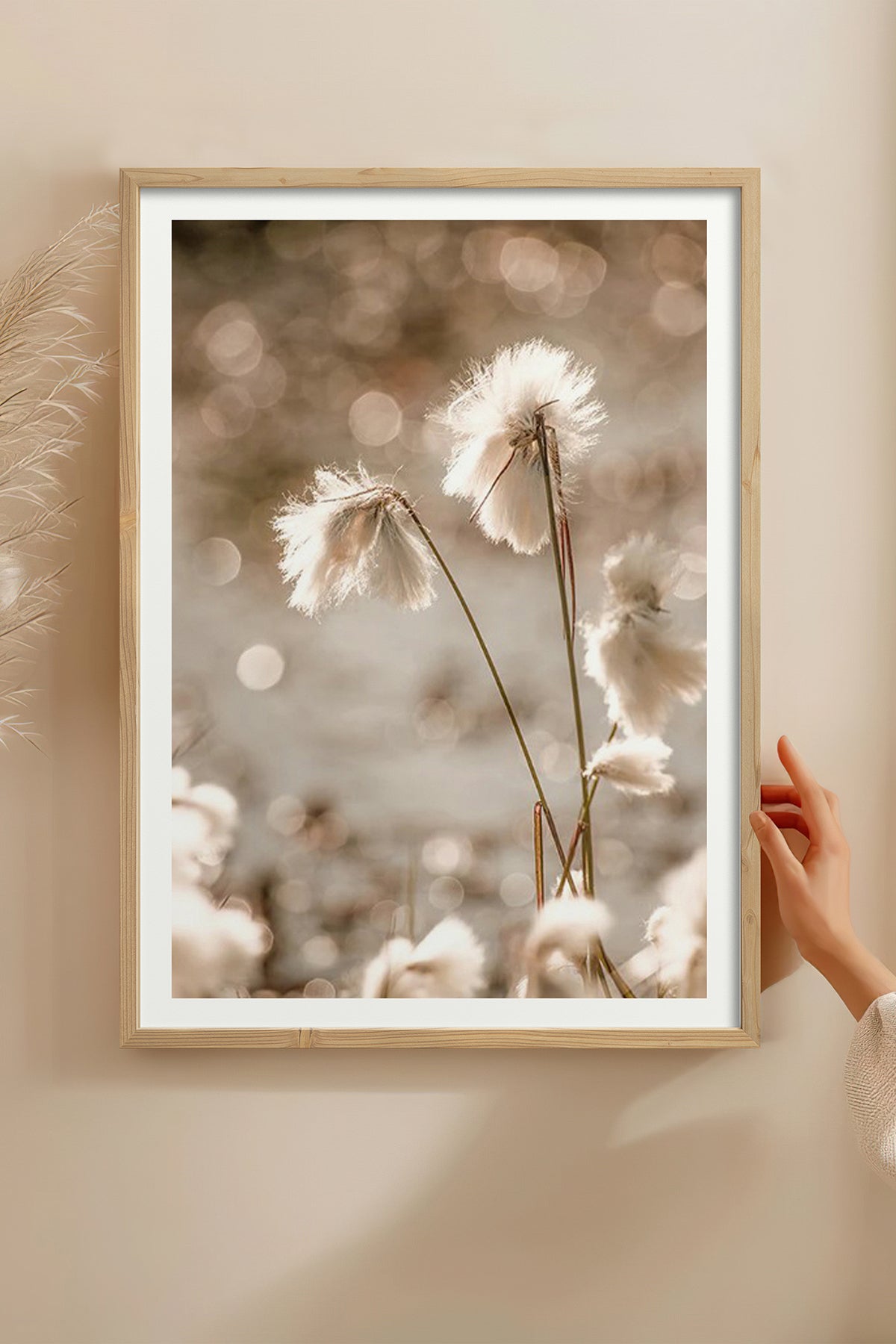 HOMEPACK Ahşap Çerçeveli Tablo Çerçeveli Poster Sanatsal Modern Duvar Dekoru BEK-8050