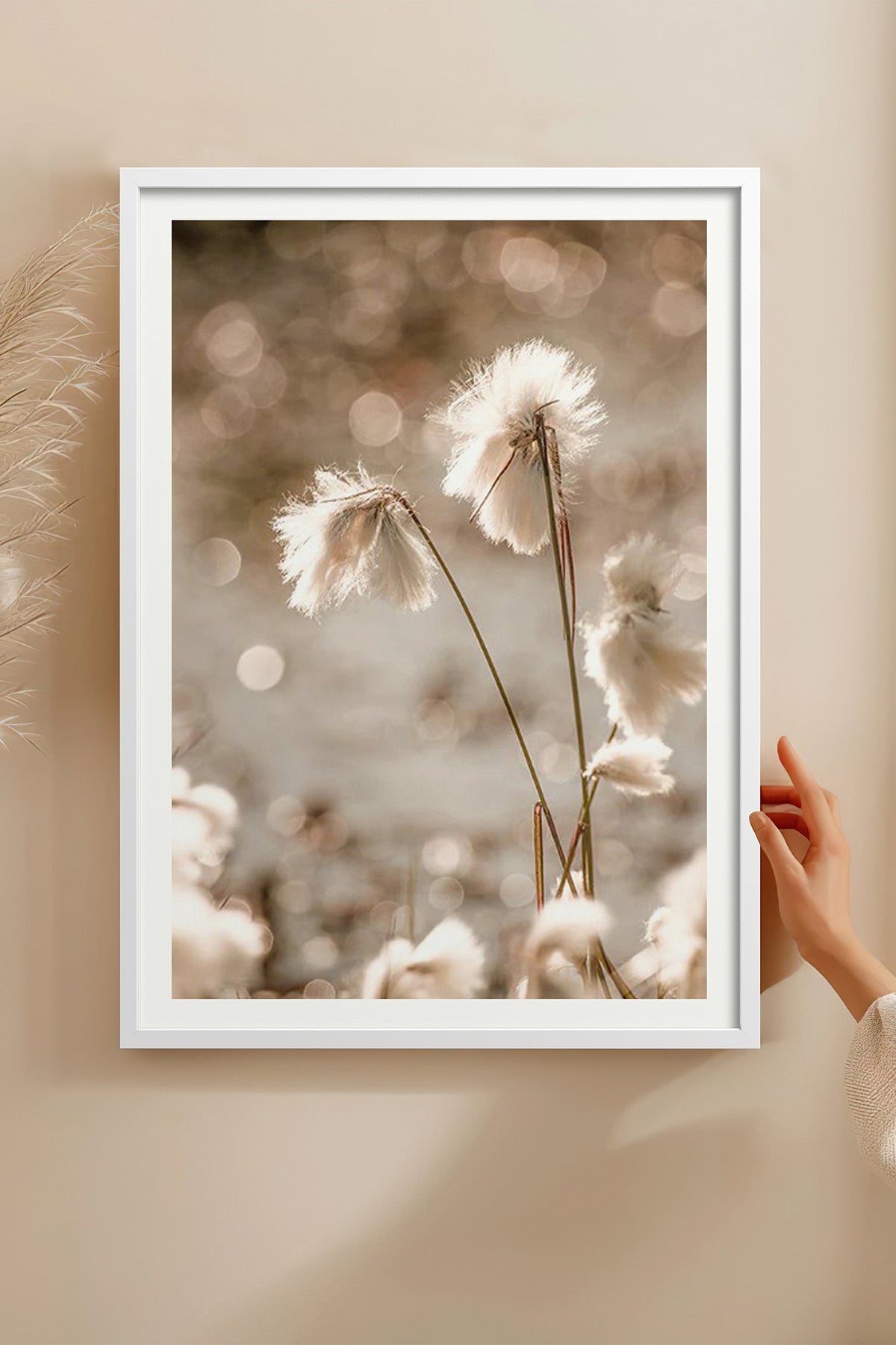 HOMEPACK Ahşap Çerçeveli Tablo Çerçeveli Poster Sanatsal Modern Duvar Dekoru BEK-8050