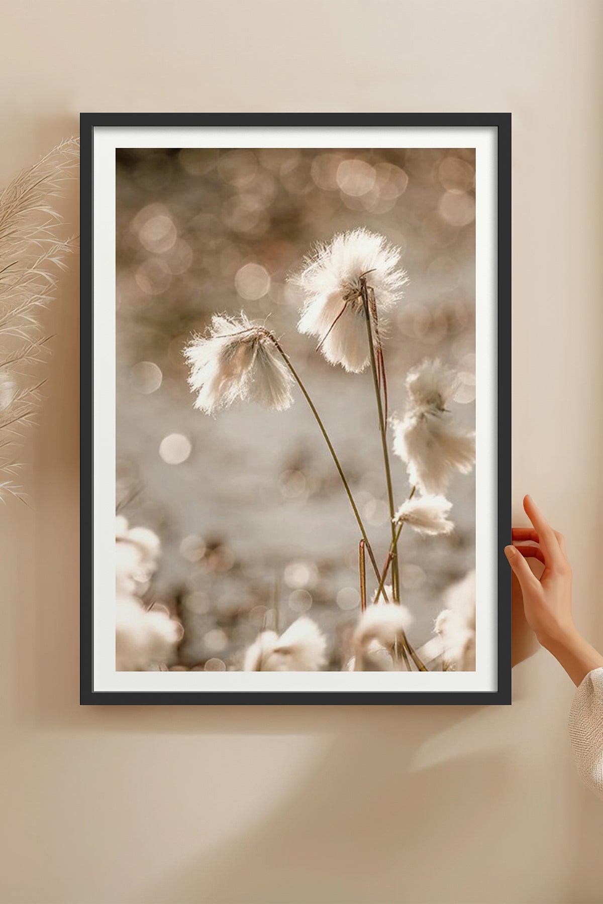 HOMEPACK Ahşap Çerçeveli Tablo Çerçeveli Poster Sanatsal Modern Duvar Dekoru BEK-8050