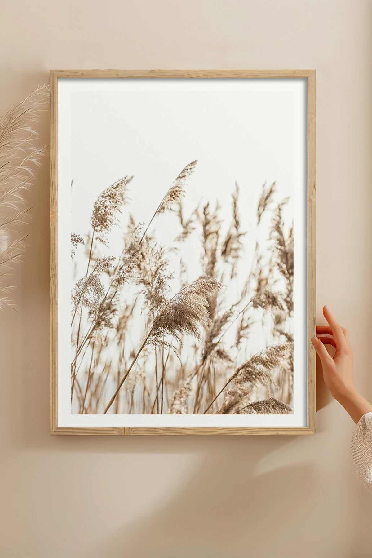 HOMEPACK Ahşap Çerçeveli Tablo Çerçeveli Poster Sanatsal Modern Duvar Dekoru BEK-8051