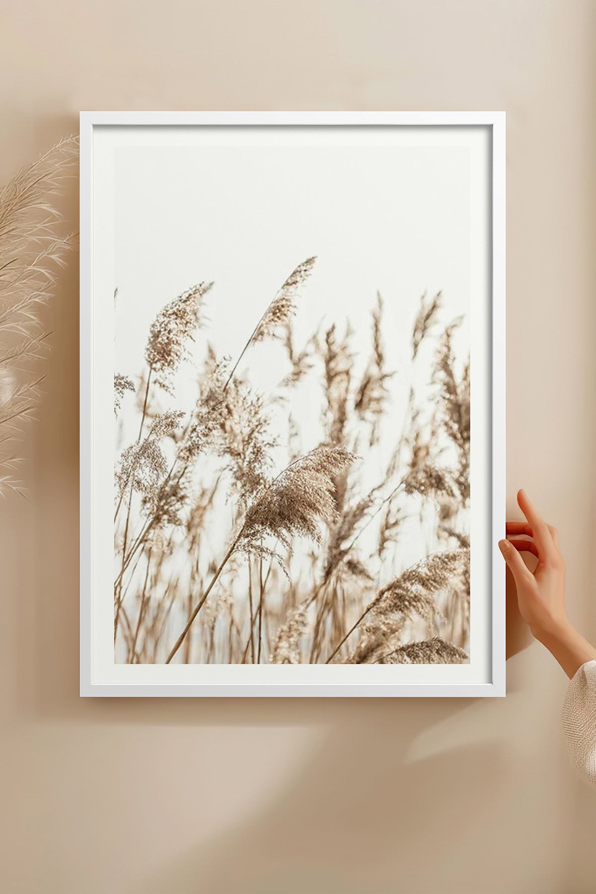 HOMEPACK Ahşap Çerçeveli Tablo Çerçeveli Poster Sanatsal Modern Duvar Dekoru BEK-8051