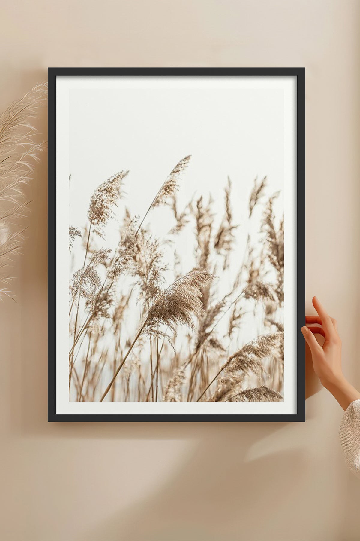 HOMEPACK Ahşap Çerçeveli Tablo Çerçeveli Poster Sanatsal Modern Duvar Dekoru BEK-8051