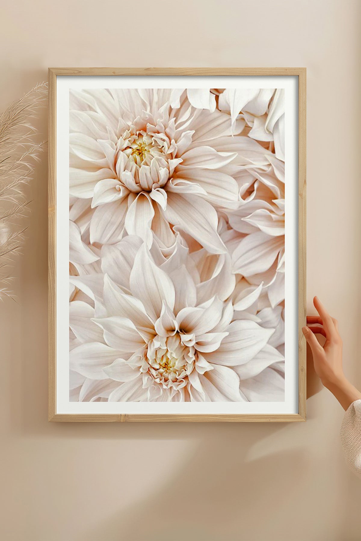 HOMEPACK Ahşap Çerçeveli Tablo Çerçeveli Poster Sanatsal Modern Duvar Dekoru BEK-8052