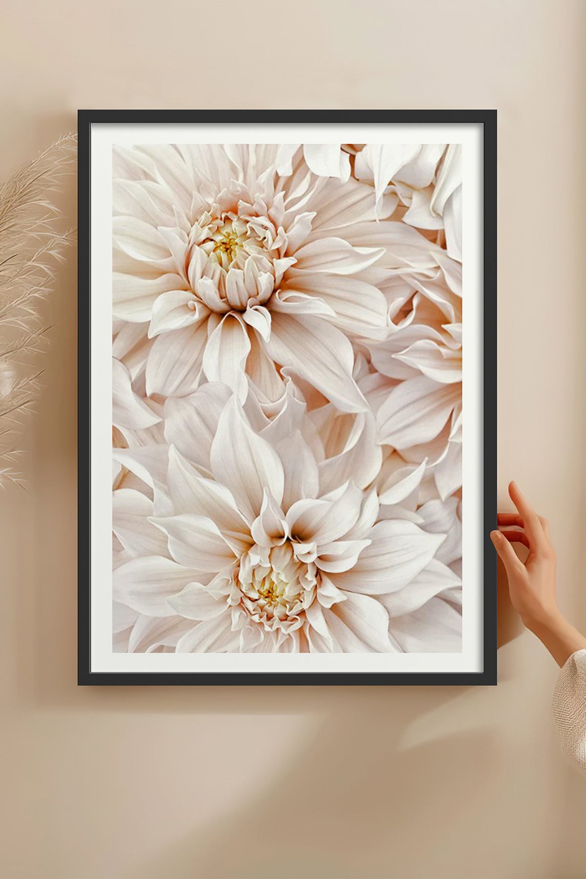 HOMEPACK Ahşap Çerçeveli Tablo Çerçeveli Poster Sanatsal Modern Duvar Dekoru BEK-8052