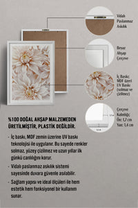 HOMEPACK Ahşap Çerçeveli Tablo Çerçeveli Poster Sanatsal Modern Duvar Dekoru BEK-8052